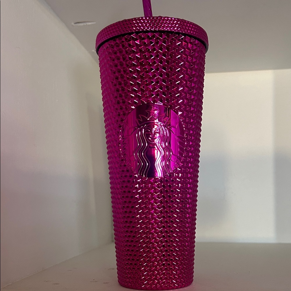 Starbucks Fuchsia Studded Tumbler